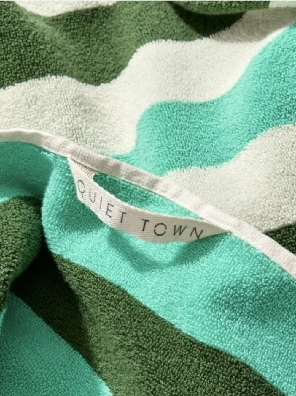 Catalina Bath Sheet in Pine Stripe